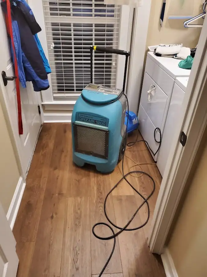 Commercial dehumidifier deployed for Flood Damage Cleanup in Decatur